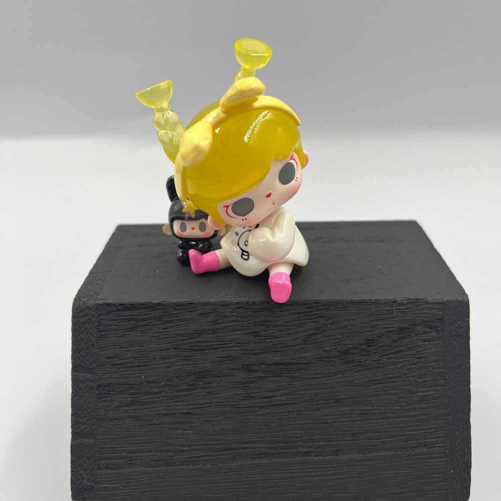TuTuBear Time Glitch Series Yellow Hair Seated Figure Mini Collectible Figure